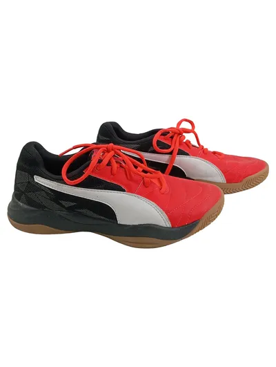 Puma Kinder Fussballschuhe Rot Gr. 37 Sportschuhe Hallenschuhe