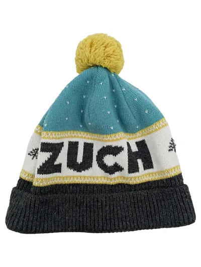 Pan Tu Nie Stał ZUCH Bommelmütze Damen Strickmütze Retro Mehrfarbig Acryl