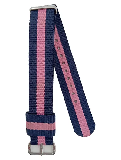 Daniel Wellington Uhrenarmband Polyamid Gestreift Mehrfarbig