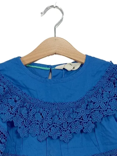Mini Boden Mädchen Sommerkleid Gr. 98 Blau Casual mit Spitze