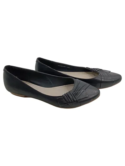 Pesaro Damen Ballerinas Echt Leder Schwarz Gr. 38 Klassisch