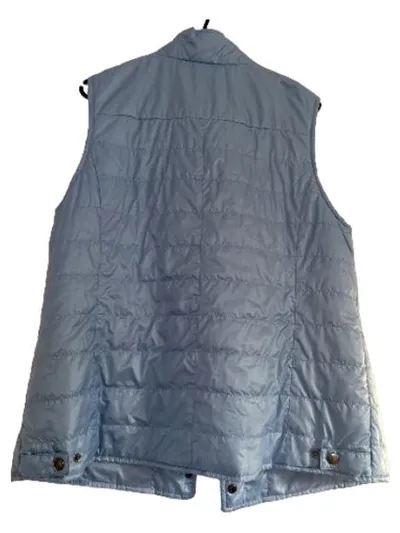 AWG Mode Damen Steppweste Gr. 42/XL Blau Wattiert Weste Polyester