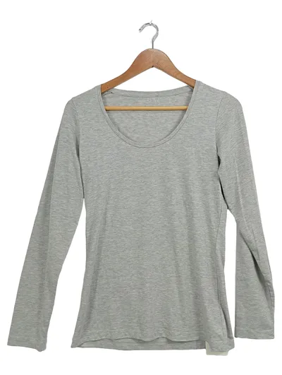 YAYA Damen Langarmshirt Grau Gr. 38/M Casual