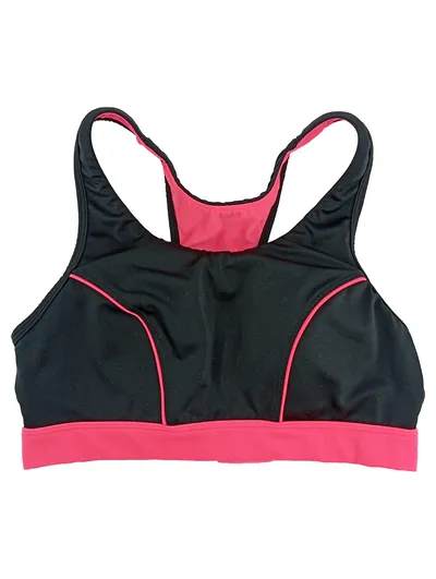 DORINA Sport BH Damen Gr. S Schwarz Pink Racerback Bustier