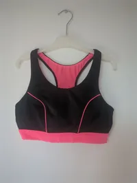 DORINA Sport BH Damen Gr. S Schwarz Pink Racerback Bustier 2