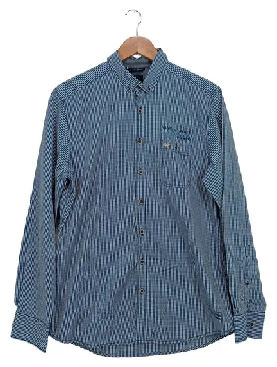Engbers Herren Freizeithemd Blau Gestreift Gr. M Langarm