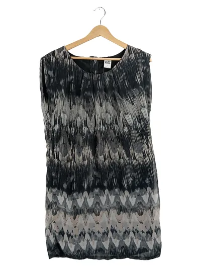 VERO MODA Damen Freizeitkleid Gr. L Grau Abstrakt Muster Polyester
