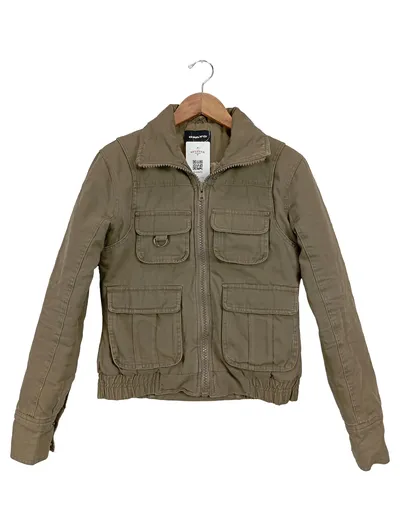 ONLY Damen Arbeitsjacke Gr. S Oliv Praktisch Baumwolle