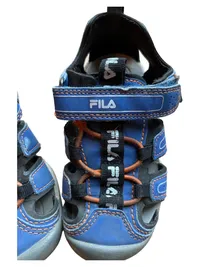 FILA Kinder Sandalen Klettverschluss Blau Gr. 24 Outdoor Sportlich Logo 6