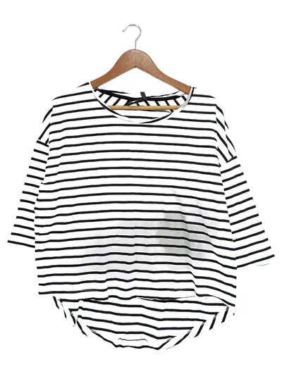 Catwalk Junkie Damen Langarmshirt gestreift Gr. 36/S Casual Baumwolle