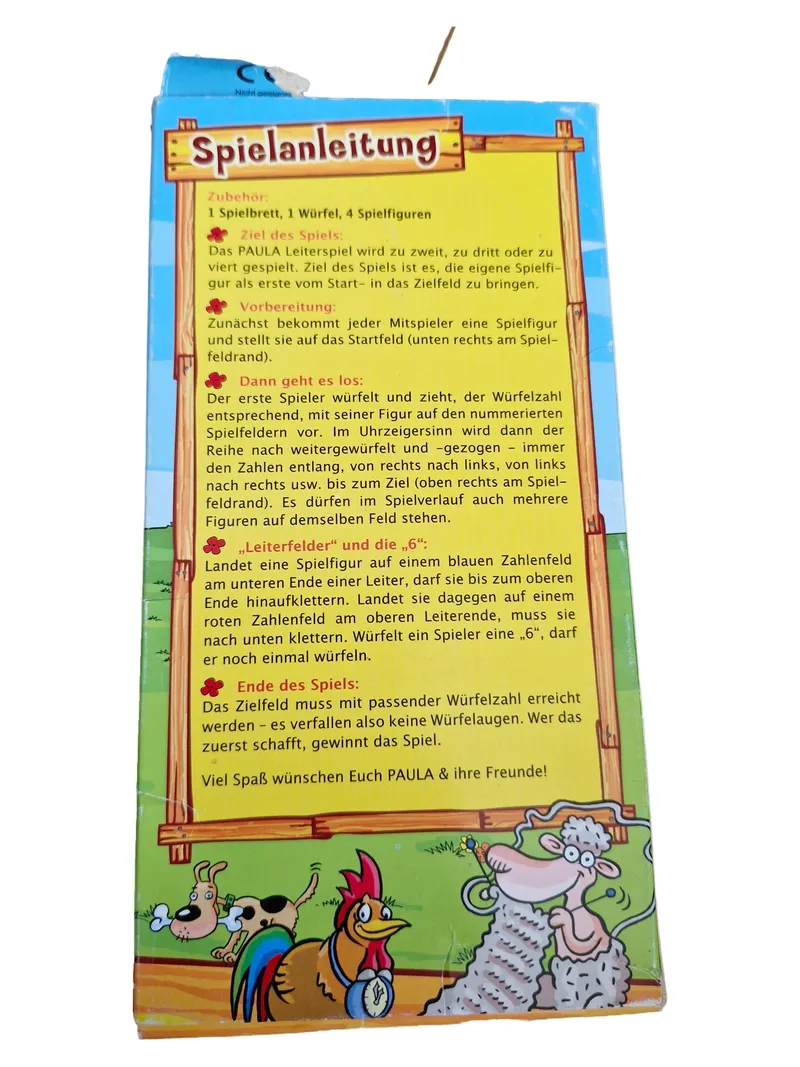 Dr. Oetker Paula Leiternspiel Würfelspiel Kinderspiel Brettspiel Familie 2