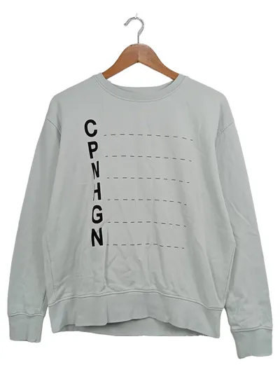 Copenhagen Studios Sweatshirt Herren CPNHGN Print Grau Baumwolle Uni