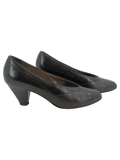 Salamander Lady-line Pumps Damen Elegant Schwarz Leder Gr. 35.5