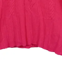 BRODIE Damen Pullover Kaschmir Pink Gr. 34/XS Zopfstrick Casual 4
