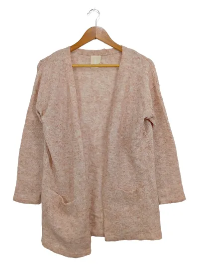 BON'A PARTE Damen Strickjacke Gr. 38/M Rosa Casual Wolle Mohair