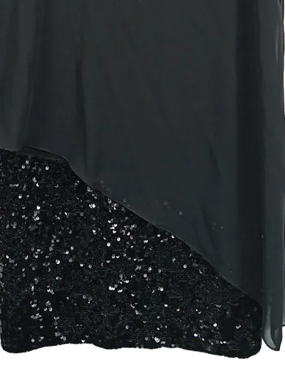 Ashley Brooke Asymmetrisches Kleid Pailletten Elegant Schwarz Gr. 40 L