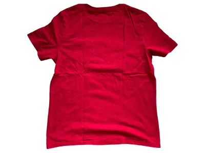 GAP Kids Jungen T-Shirt Rot Gr. 140 Brusttasche Baumwolle Basic