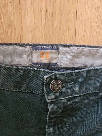 Boss Orange Herren Jeans Slim Fit W34 Grün Casual