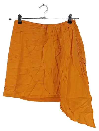 ASOS Design Damen Minirock Orange Asymmetrisch Gr. 38 M