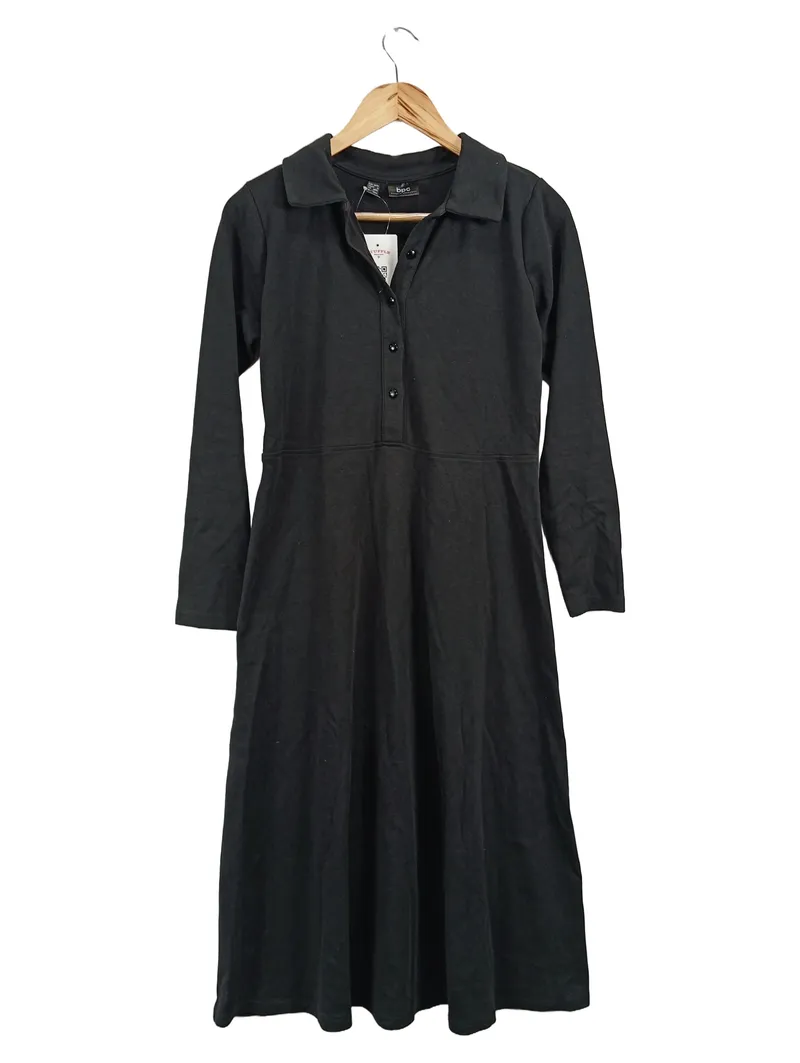 Bonprix Collection Damen Freizeitkleid Gr. 36/38 S Schwarz Casual 1