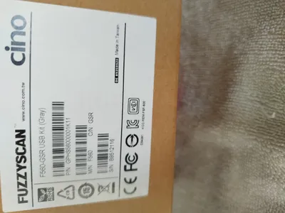CINO F560 USB Barcode Scanner Grau Kabelgebunden Handscanner