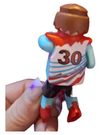 Playmobil Sportler Nr. 30 Spielfigur Athlet Trikot Handschuhe blau 2