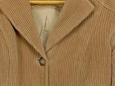 MORE & MORE Damen Cordjacke Beige Gr. 34/XS Casual Langarm Jacke