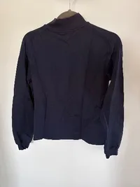 Chervò Damen Sweatjacke Gr. 42/XL Blau Sportlich Logo Reißverschluss 2