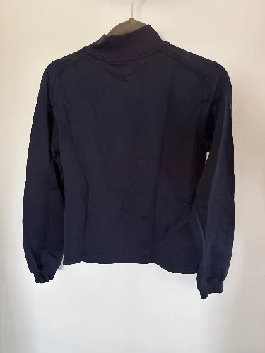 Chervò Damen Sweatjacke Gr. 42/XL Blau Sportlich Logo Reißverschluss