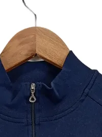 Chervò Damen Sweatjacke Gr. 42/XL Blau Sportlich Logo Reißverschluss 3