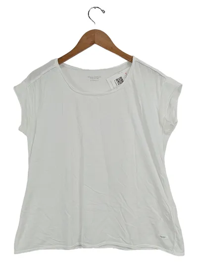 Marc O'Polo DENIM Damen T-Shirt Gr. XS Weiß Baumwolle Basic