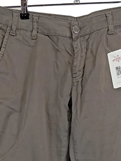Good Morning Universe Damen Stoffhose Gr. 36 Oliv Casual
