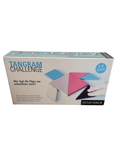 Remember Tangram Challenge Holzpuzzle Legespiel 1-4 Spieler 200 Vorlagen