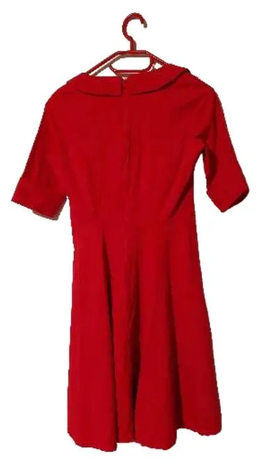 Lien & Giel Retro Cocktailkleid Damen Gr. M/38 Rot 50er Jahre Stil