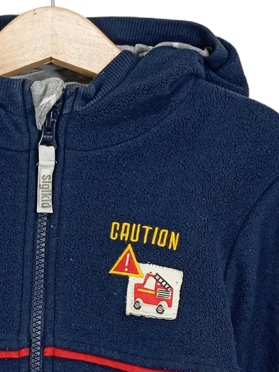 sigikid Kinder Fleecejacke Gr. 110 Blau Casual Kapuze