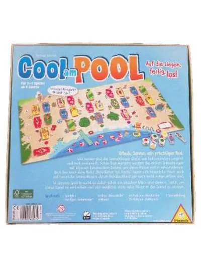 Piatnik Cool am Pool Brettspiel Familienspiel Würfelspiel Reaktionsspiel ab 6 J.