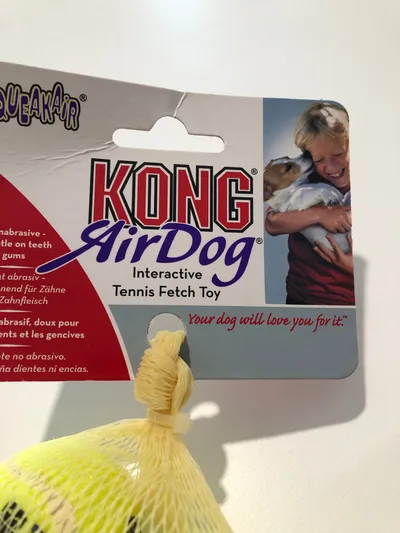 KONG AirDog Tennisbälle für Hunde 3er Pack Gelb Apportierspielzeug