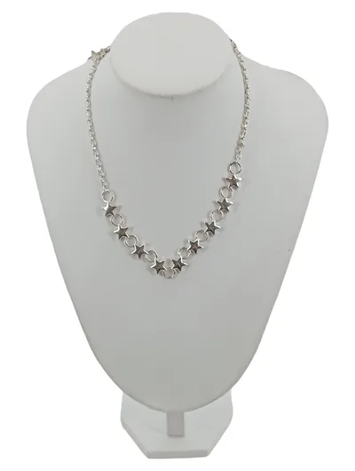 PILGRIM Damen Halskette Sterne Silber Modern 44 cm