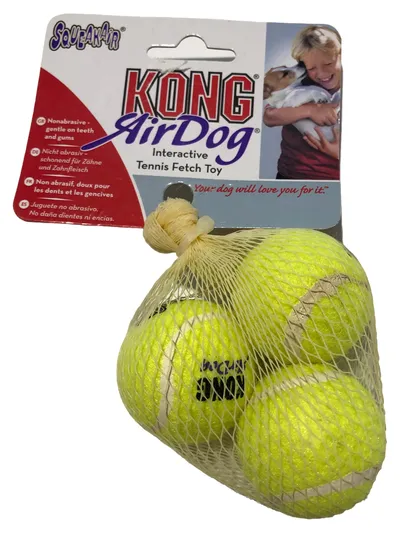 KONG AirDog Tennisbälle Katzenspielzeug Gelb 3er Pack