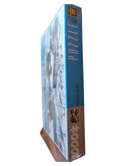 King Puzzle 1000 Teile Winter Scene Winterlandschaft Dorf Schnee