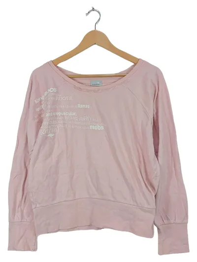 KangaROOS Damen Langarmshirt Rosa Gr. 40/42 Baumwolle Casual