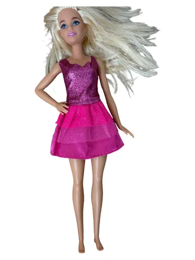 Mattel Barbie Puppe Glamourös Pink Puppenhaus-Püppchen 30cm