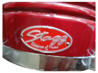 Stagg Bongo Trommeln Kinderinstrument Rot Holz Schlaginstrument