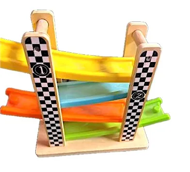 Top Bright Holz Kugelbahn Rennbahn Kinder Spielzeug Mehrfarbig