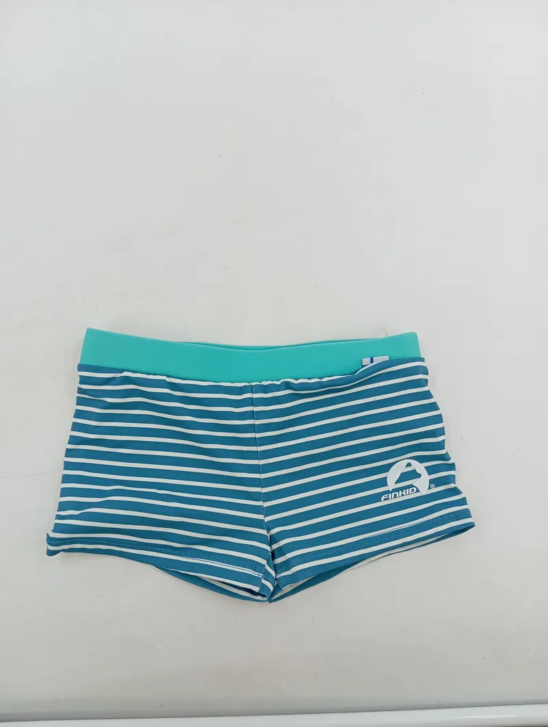 Finkid Kinder Badehose gestreift Blau Gr. 110-120 2