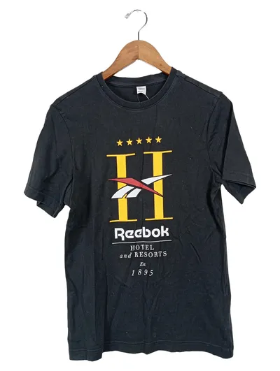 Reebok Herren T-Shirt Hotel & Resorts Est. 1895 Schwarz S Sportlich