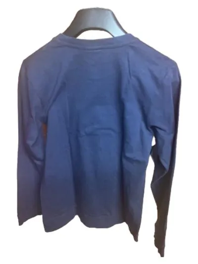 Kids Langarmshirt Jungen Gr. 146/152 Blau Wolf Auto Save Print