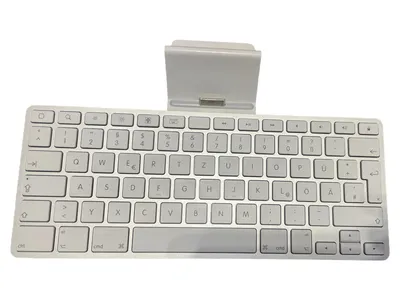 Apple A1359 Kabelgebundene Tastatur mit Dock für Tablet Weiß