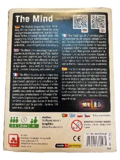NSV The Mind Kartenspiel Wolfgang Warsch Kooperativ Familienspiel 8+