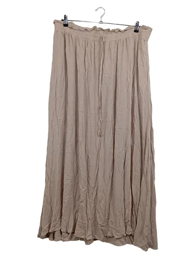 EMERY ROSE Damen A-Linienrock 50/5XL Beige Casual Maxirock Viskose